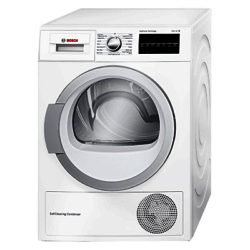 Bosch WTW85491GB Freestanding Heat Pump Condenser Tumble Dryer, 8kg Load, A++ Energy Rating